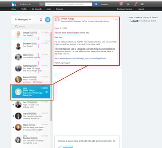 LinkedIn InMail Phish